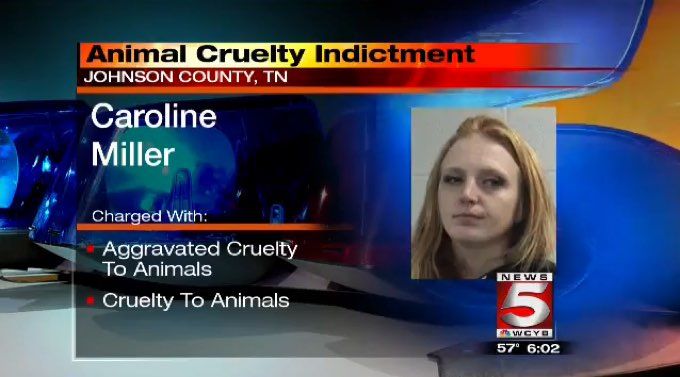 Nainen, joka on pidätetty eläinten julmuudesta ja väärinkäytöksistä sen jälkeen, kun hän on muuttanut pois jättämällä kymmeniä eläimiä nälkään kuolemaan