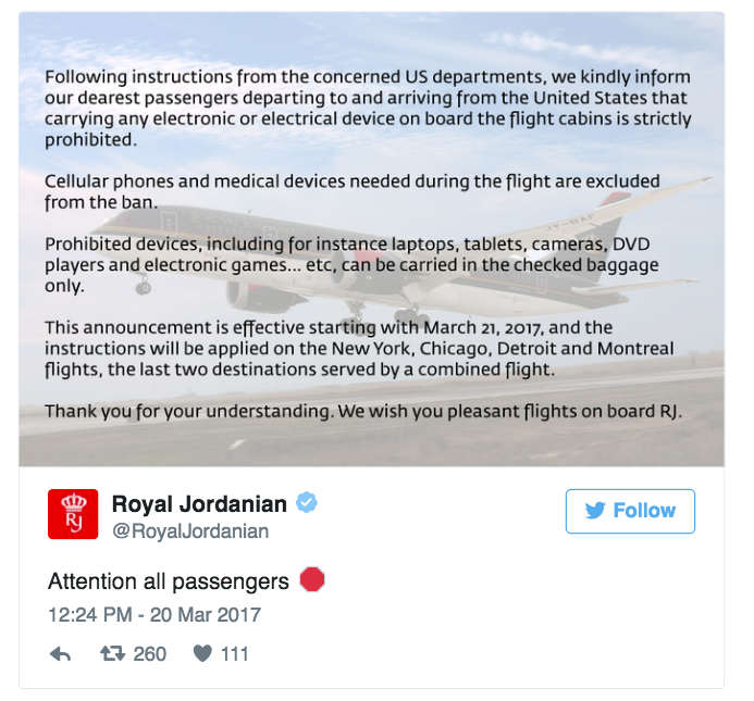 САД су забраниле преносне рачунаре и таблете на летовима са великих блискоисточних аеродрома
