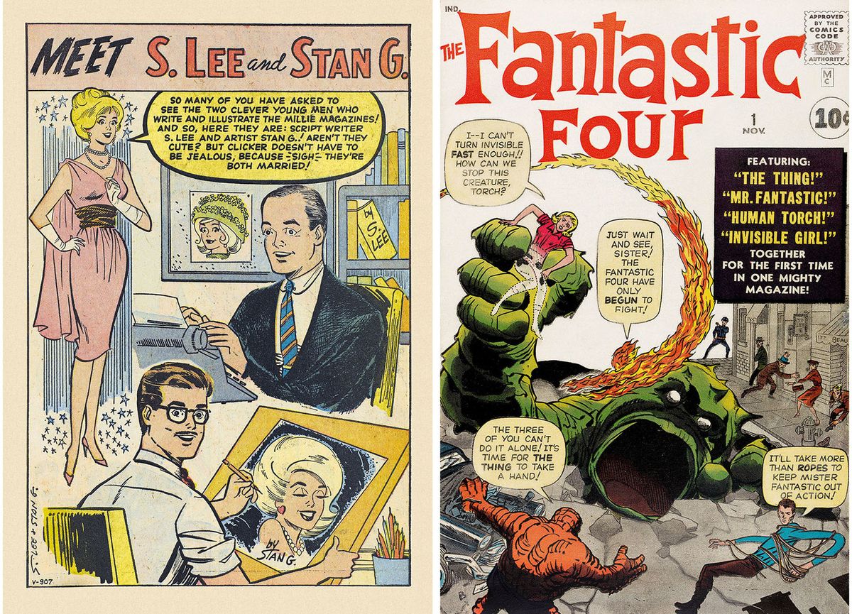 Retos nuotraukos iš komiksų legendos gyvenimo Stan Stan