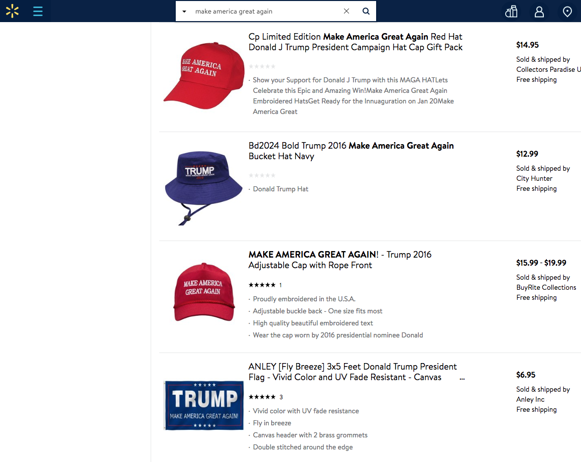 Walmart a retiré les chemises « Impeach 45 » de son site Web après la réaction des partisans de Trump