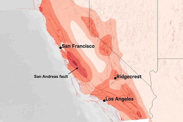 רעידות אדמה בדרום קליפורניה אינן משפיעות על הסיכוי ל'אחת גדולה '
