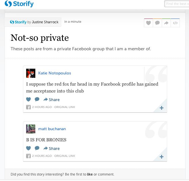 Teie privaatseid Facebooki postitusi saab avalikult jagada Storify kaudu