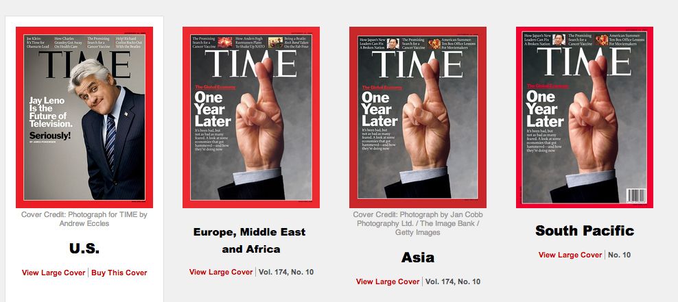 19 différences déroutantes entre les couvertures américaines et internationales du magazine 'Time'